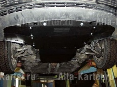 Защита Шериф для картера Audi A6 C4 1994-1997 (с пластиковыми ушами)