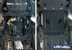 Защита Rival для КПП Mitsubishi L200 V, V рестайлинг 2015-2021