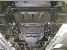 Защита Alfeco для радиатора, картера, редуктора переднего моста, КПП, раздатки Toyota Hilux VIII 2015-2021