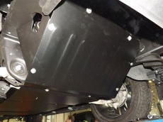 Защита алюминиевая Alfeco для картера (2 части) Cadillac Escalade IV 2014-2021
