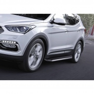 Пороги Premium для Hyundai Santa Fe Premium (2015-2018) № A180ALP.2305.2