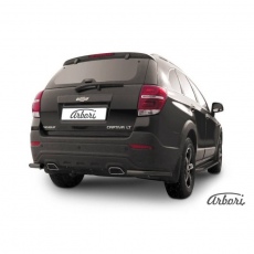 Уголки Arbori d57 черные для Chevrolet Captiva (2013-2018) № AFZDACHCAP1313B