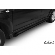 Пороги Arbori d76 труба черные для Subaru Forester (2008-2012) № AFZDASF15B