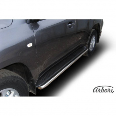 Защита штатного порога Arbori d42 для Toyota Land Cruiser 200 (2007-2012) № AFZDATLC220