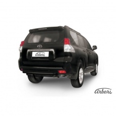 Защита заднего бампера Arbori d57 короткая черная для Toyota Land Cruiser Prado 150 (2009-2013) № AFZDATOP21B