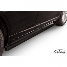 Пороги Arbori d57 труба черные для Toyota Venza (2013-2015) № AFZDATVEN07B