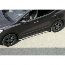 Пороги Bmw-Style овалы для Hyundai Santa Fe (2006-2012) № B173AL.2302.1