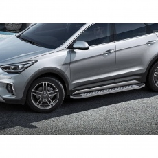 Пороги Bmw-Style овалы для Hyundai Grand Santa Fe (2013-2018) № B173AL.2306.2