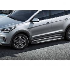 Пороги Bmw-Style для Hyundai Grand Santa Fe (2013-2018) № D180AL.2306.2