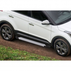 Пороги Silver для Hyundai Creta (2016-2018) № F173AL.2310.1