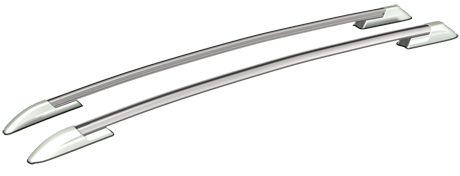Рейлинги на Toyota RAV4 III (2006–2013), серебристый пластик